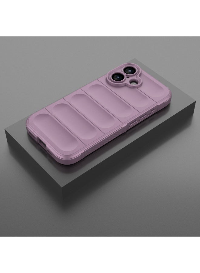 Phantom Shield Silicone Case with Anti-Scratch Soft Microfiber Lining, High Resilience Rubber Full Body Shockproof Cover Compatible with Apple iPhone 17 (Lavender) - Image 3